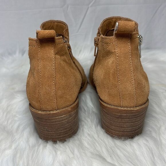 Dolce Vita Oaxana Butterscotch Suede Booties Sz 8 - Picture 4 of 8